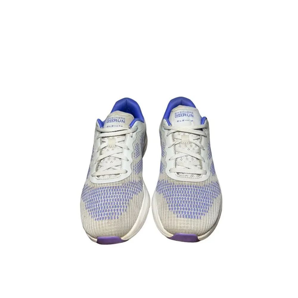 Skechers GORun Mesh Trainer in Gray & Purple Accent size 8 - Picture 3 of 6